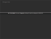 Tablet Screenshot of bloger.biz